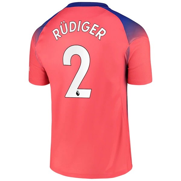 Maillot Football Chelsea NO.2 Rudiger Third 2020-21 Orange